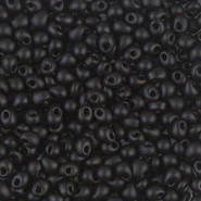 Miyuki Tropfen Perlen 3,4mm Matte black DP-401F